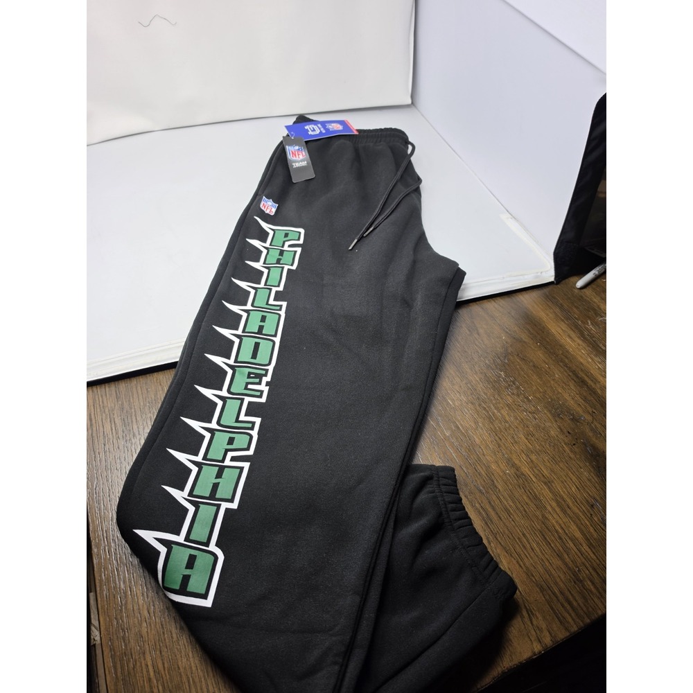 Ultra Game Philadelphia Eagles NFL Jogger Sweatpants Black Sz XL